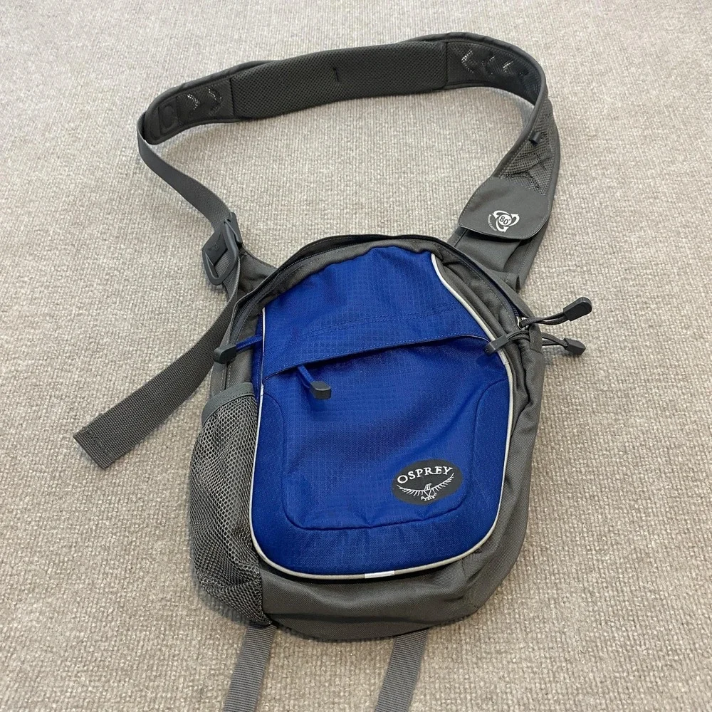 Osprey Veer Waist Pack Blue Gray Hiking Travel Sling Bag Outdoor 5L Hip Pack
